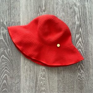 Seafolly Australia Women's Wide Brim Orange Sun Hat Beach Travel Resort Chic